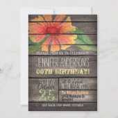 Koraal, groene bloem rustieke volwassen tiener ver kaart (Voorkant)