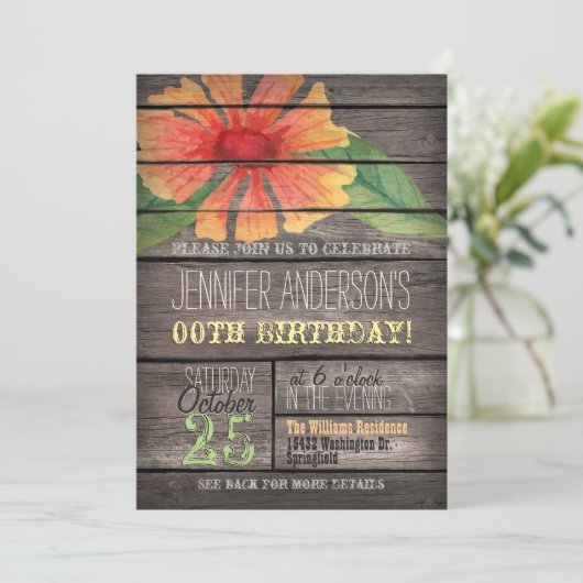 Koraal, groene bloem rustieke volwassen tiener ver kaart (Staand voorkant)