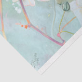 Koraal Groene Dragonfly  Bloemen Decoupage Tissuepapier (Detail)