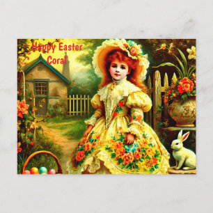 KORAAL ~ HAPPY EASTER BUNNY GREETING ~ FEESTDAGENKAART