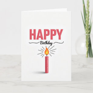 Koraal Happy Verjaardagskaart Kaart