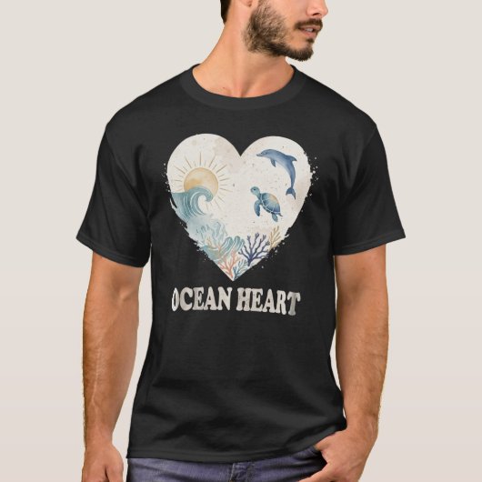 Koraal Hart Getij T-shirt (Voorkant)