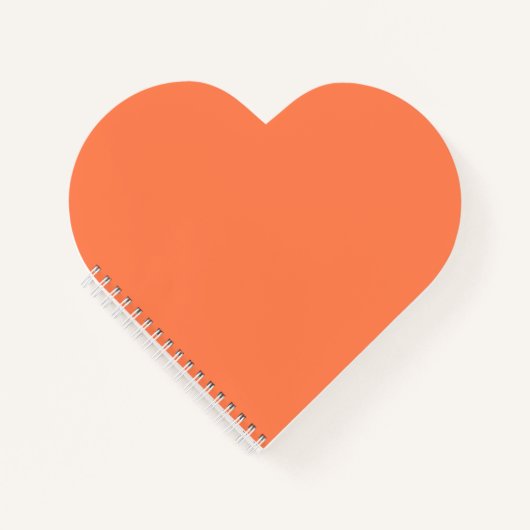 Koraal Hartvormig Notitieboek (Voorkant)