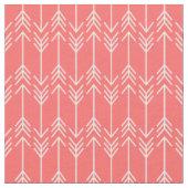 Koraal Herringbone Pijlen Stof (Close Up)