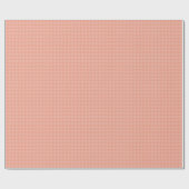 Koraal Houndstooth Wrapping Paper Roll Cadeaupapier (Vlak)