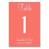 Koraal Huwelijk Tafel Nr. Kaarten (Achterkant)