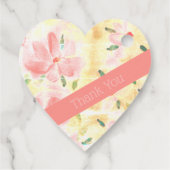 Koraal Huwelijnsdag Bedankt Bedankjes Labels (Achterkant)