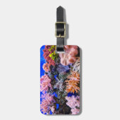 Koraal in een Saltwater Aquarium Bagagelabel (Voorkant verticaal)