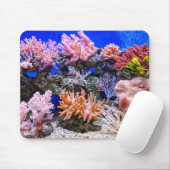 Koraal in een Saltwater Aquarium Muismat (Met muis)