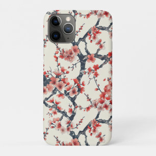Koraal Kersenbloesemtakken Ivoor Aziatisch Bloemmo Case-Mate iPhone Case