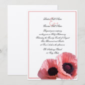 Koraal Klaprozen Kaart (Voorkant / Achterkant)