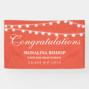 Koraal   Koord van hooglichten Afstuderen Spandoek