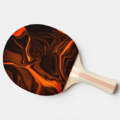 Koraal/koperkrommen op een donkere achtergrond tafeltennisbatje (Zijkant)