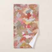 Koraal Kralen Verf Splatter 5050 Bad Handdoek (Handdoek)