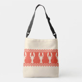 Koraal Kust Kreeftstrepen Crossbody Tas (Achterkant)