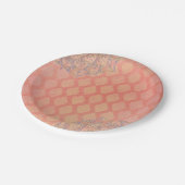 Koraal Lavendel Goud Marokkaanse Arabische bruilof Papieren Bordje (Gekanteld)