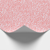 Koraal Leopard Print Patroon Cadeaupapier (Hoek)