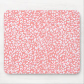 Koraal Leopard Print Patroon Muismat (Voorkant)