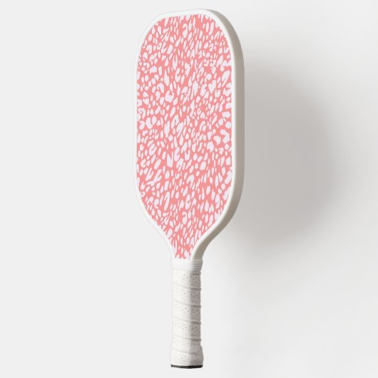 Koraal Leopard Print Patroon Pickleball Paddle (Links)
