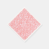Koraal Leopard Print Patroon Servet (Hoek)