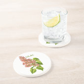  Koraal Lila Spring Garden Flower Zandsteen Onderzetter (Zijkant)