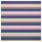 Koraal, Lime Green, Midnight Blue, Roze & Wit Stof (Swatch)