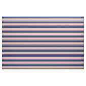 Koraal, Lime Green, Midnight Blue, Roze & Wit Stof (Fat Quarter)
