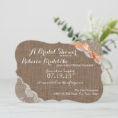 Koraal lint kant Vrijgezellenfeest Kaart (Staand voorkant)