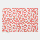 Koraal Luipaard Patroon Theedoek (Horizontaal)