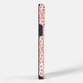 Koraal Luipaardprint iPhone Hoesje (Rechterkant)