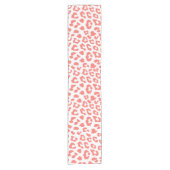 Koraal Luipaardprint Korte Tafelloper (Voorkant)