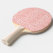 Koraal Luipaardprint Tafeltennisbatje (Voorkant Gekanteld)