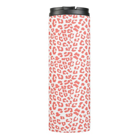 Koraal Luipaardprint Thermosbeker (Achterkant)