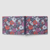 Koraal, magenta en blauwzink, Floral Gastenboek (Volledig)