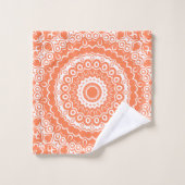 Koraal Mandala Geometrisch Patroon Bad Handdoek (Wasdoekje)