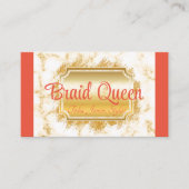 Koraal Marble Hair Braiding Visitekaartje (Voorkant)