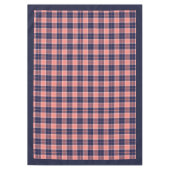 Koraal Marine Check Tafelkleed Trendy Dining Vibes (Voorkant)