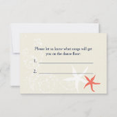 Koraal Marine Wit Zeevaart Bruiloft Antwoord (Achterkant)