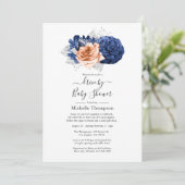 Koraal, marineslag en zilver kaart (Staand voorkant)