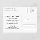 Koraal Mason Jar Foto Save the Date Briefkaart (Achterkant)