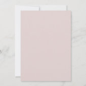 Koraal Mauve Wilde Bloemen Bruiloft Kaart (Achterkant)