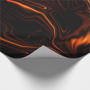 koraal met kromme of met golven, overtrokken op do cadeaupapier