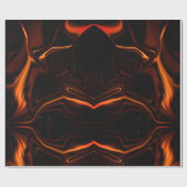 koraal met kromme of met golven, overtrokken op do cadeaupapier (Vlak)