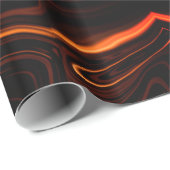 koraal met kromme of met golven, overtrokken op do cadeaupapier (Rol Hoek)