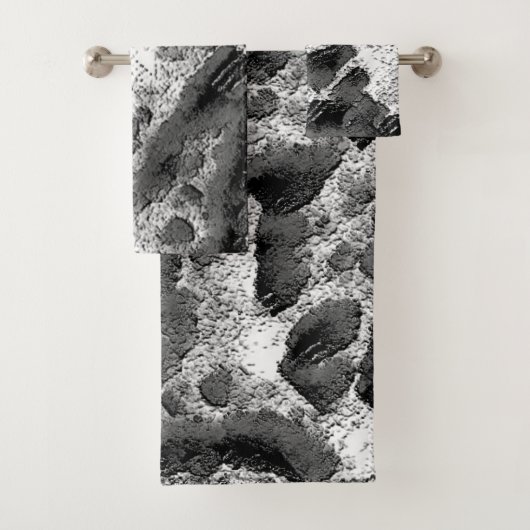 Koraal met zwarte en witte kleur bad handdoek (Insitu)