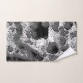 Koraal met zwarte en witte kleur bad handdoek (Handdoek)