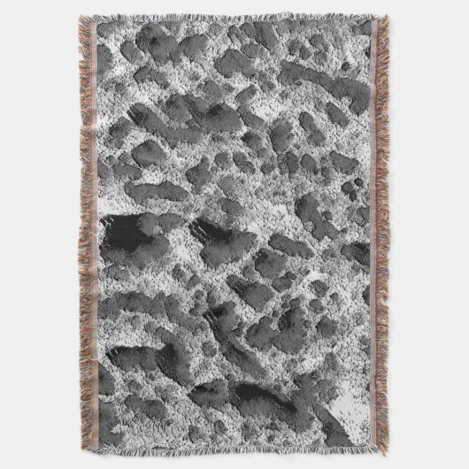 Koraal met zwarte en witte kleur deken (Voorkant Verticaal)