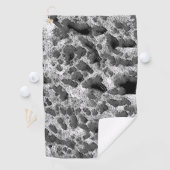 Koraal met zwarte en witte kleur golfhanddoek (Insitu)