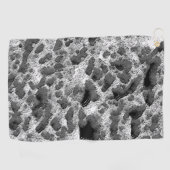 Koraal met zwarte en witte kleur golfhanddoek (Horizontaal)