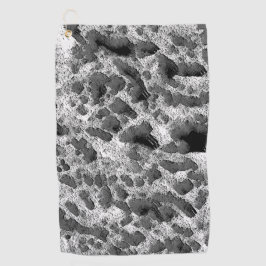 Koraal met zwarte en witte kleur golfhanddoek